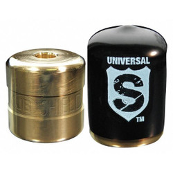 Jb Industries Refrigerant Lock Cap,1/4 in,Brass,PK4 SHLD-U4