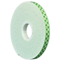 3m Double Sided Foam Tape,5 yd L,3/4" W 4008