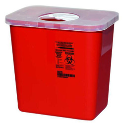 Covidien Sharps Container,Red,2 gal,PK5 SRR0100970