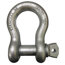 Sim Supply Anchor Shackle,27,000 lb,Carbon Steel  55AX87