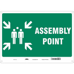 Condor Safety Sign,14 in x 20 in,Aluminum 485H75