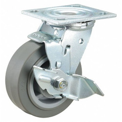 Sim Supply Standard Plate Caster,Swivel,400 lb.  435X89