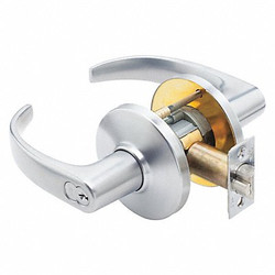 Best Door Lever Lockset,2-3/4" Strike Dim  9K37AB14CSTK626