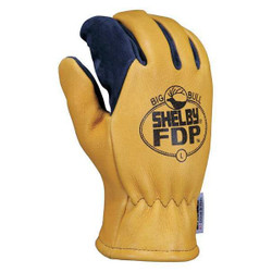 Shelby Firefighters Gloves,XL,Bl/Gld,PR  5280G