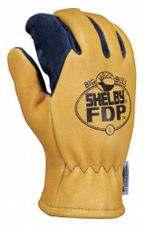 Shelby Firefighters Gloves,M,Bl/Gld,PR  5280G