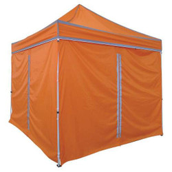 Sim Supply Side Wall,Orange,Polyester,85 In H,PK2  22RP56