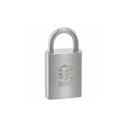 Best Padlock, 7/8 in,Rectangle,Silver  11B70L