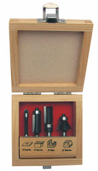 Sim Supply Router Bit Set,4 Pc,Carbide Tipped  16Y548