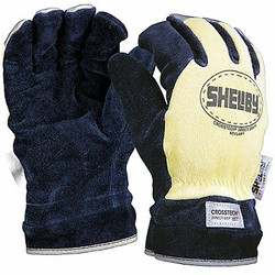 Shelby Firefighters Gloves,S,Cowhide Lthr,PR 5285S
