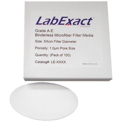 Labexact Glass Mic Filter,4.7 cm Dia,1 um,PK100 12K878