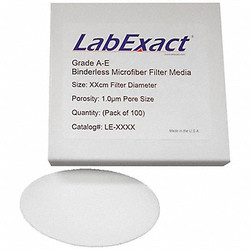 Labexact Glass Mic Filter,4.7 cm Dia,1 um,PK100 12K878