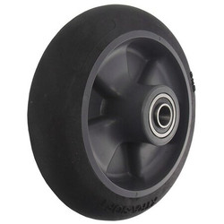 Sim Supply RBBR Tread on Steel Core Wheel,8"  16V337