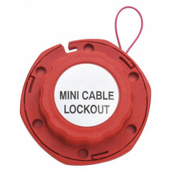 Condor Cable Lockout,Red,Cable 8 ft. L 437R27