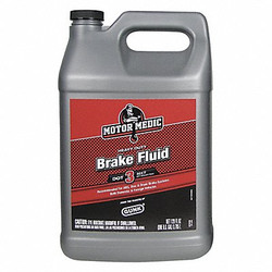 Motor Medic Brake Fluid,1 gal. Size,Plastic Bottle M4434