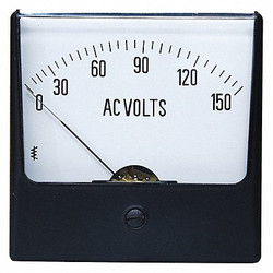 Sim Supply Analog Panel Meter,AC Voltage,0-150 AC V  12G406