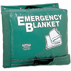 Sim Supply Emergency Blanket,Green,70 In. x 82 In.  9KYD5