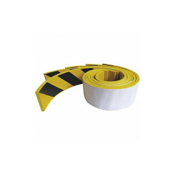 Sim Supply Adhesive Foam Strip,Ylw/Blk,4 In,PK5  8CCA6