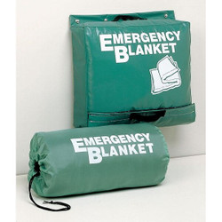 Sim Supply Emergency Blanket,Gray,70 In. x 82 In.  8A885