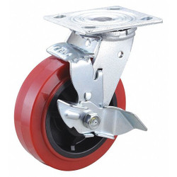 Sim Supply Standard Plate Caster,Swivel,800 lb.  400K54