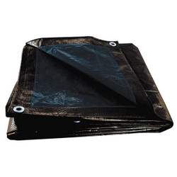 Manufacturer Varies Tarp, Black/Brown/ 19.5 ft L, 19 ft W 5WTL0