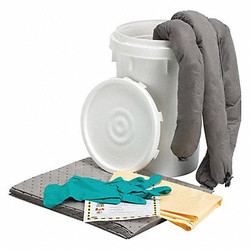 Brady Spc Absorbents Spill Kit,Bucket,Universal,5 gal.,18" H 436N01