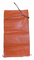Sim Supply Sand Bag, Orange,26 in. L,14 in W,PK100  6FGX9