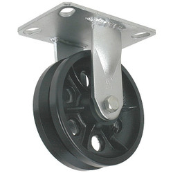 Sim Supply V-Groove Track-Wheel Plate Caster,Rigid  1NWD6