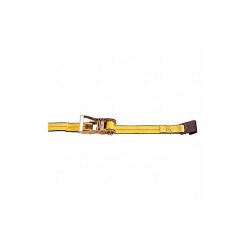 Kinedyne Ratchet Strap,Flat-Hook,Yellow 572720GRA