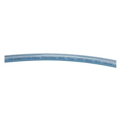 Manufacturer Varies Tubing,4mm ID x 6mm OD,250 Ft,Clear Blue 1PBU3