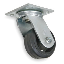 Manufacturer Varies Plate Caster,Swivel,Rubber,6 1/2"H 1NWJ4