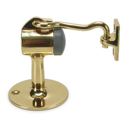 Sim Supply Hook-Style Door Holder,2-7/32In,Br Brass  5U617