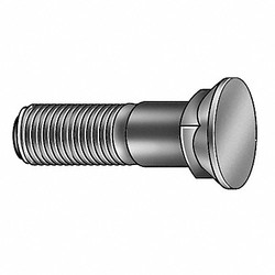 Sim Supply Plow Bolt, Fastener L 4 in, PK5  1CGA5