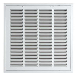 Sim Supply Filtered Return Air Grille,24x24",White  4MJT8