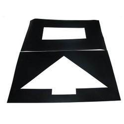 Sim Supply Parking Lot Symb,Straight Arrow,Plastic  3W633