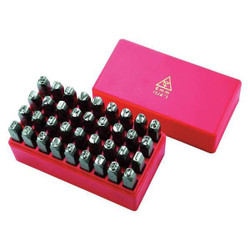 Manufacturer Varies Letter and Number Set,3/32 In. H,Steel 1F110
