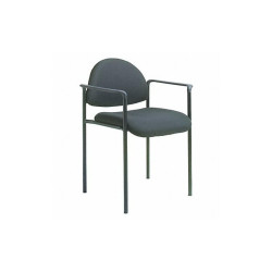 Sim Supply Guest Chair,30-1/4 in. H,Black  36FK03