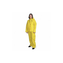 Condor Rain Suit,Jacket/Bib,Unrated,Yellow,3XL 1FBB7