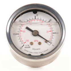 Sim Supply Vacuum Gauge,Liquid Filled,2 In  4CFN6