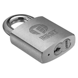 Best Padlock, 7/8 in,Rectangle,Silver 41B70T