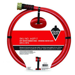 Manufacturer Varies Water Hose,5/8"I.D.50 ft.,Rubber 442F17