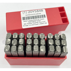Manufacturer Varies Hand Stamp,3/16 In,Letter Set 20Y584