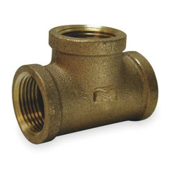 Manufacturer Varies Tee,Red Brass, 1 1/2 in Pipe Size,FNPT 1VFA2