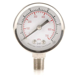 Sim Supply Pressure Gauge,Test,2 In  4FMK7