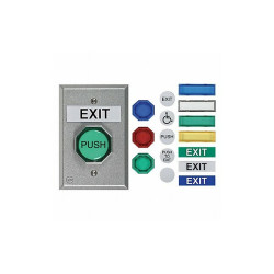 Safety Technology International Universal Button,Pneumatic,1-5/8 In. UB-1PN