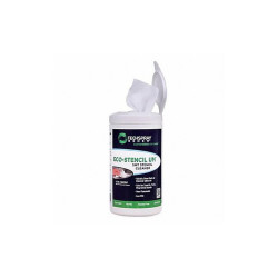 Techspray Stencil Wipes,Unscented,8" x 6",100 ct 1570-100DSP