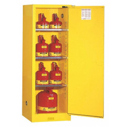 Justrite Flammable Cabinet,Slimline,Self-Closing 892220