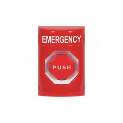 Emergency Push Button,Red,Polycarbonate
