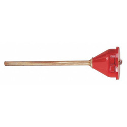 Justrite Self Closing Funnel,Red,GalvStl,NPS/NPT 08205