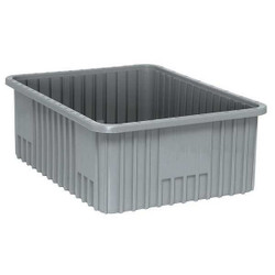 Quantum Storage Systems Divider Box,Gray,Polypropylene,12 DG93080GY