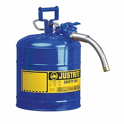 Justrite Type II Safety Can,12 In. H,Blue  7225330